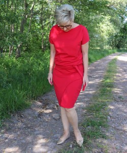 sukienka GAJA- czerwony