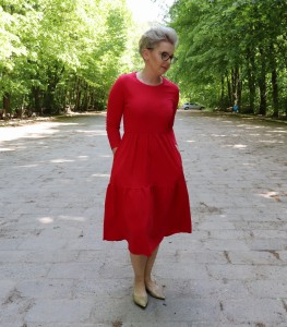 sukienka LAYLA - czerwony