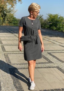 sukienka MAGGIE - grafit