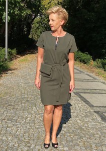 sukienka MAGGIE - khaki