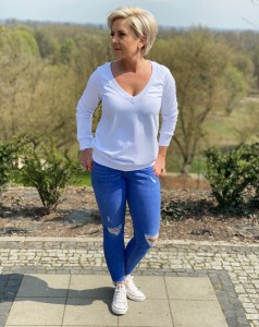 bluza HELLO - biały