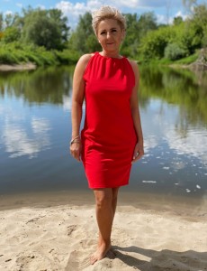 sukienka MONA - czerwony