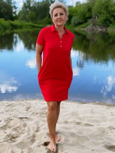 sukienka FIBI - czerwony