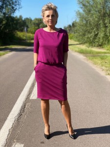 sukienka KAMA - śliwka