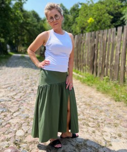 spódnica STELLA - khaki