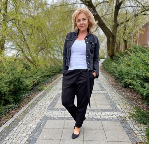 spodnie LIBI - czarny