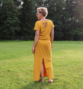 sukienka OLIA - musztarda