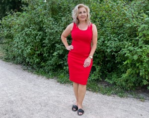 sukienka CLEO - czerwony