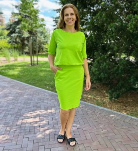 sukienka KAMA - limonka