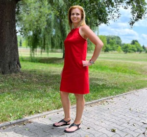 sukienka ELSA - czerwony