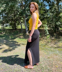 spódnica MEGARA - czarny