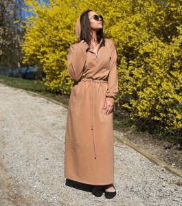 sukienka MAX - kamel