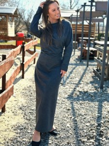 sukienka AURA - grafit