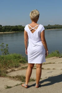 sukienka X - biały