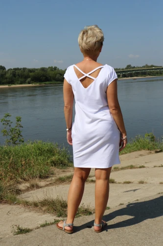 sukienka X - biały