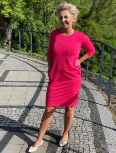 sukienka VANESSA - fuksja