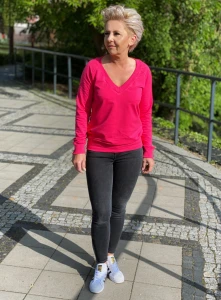 bluza HELLO - fuksja