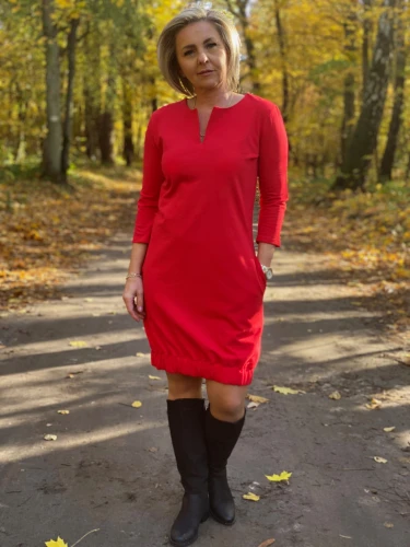sukienka ROSE - czerwony