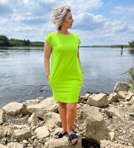 sukienka X - limonka