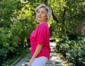 bluzka MIA - fuksja