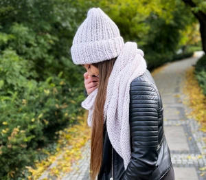 Ręcznie robiona, ciepła czapka