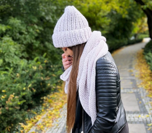 Ręcznie robiona, ciepła czapka
