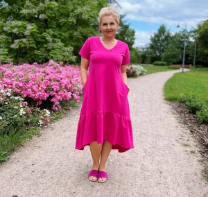 sukienka POLA - fuksja