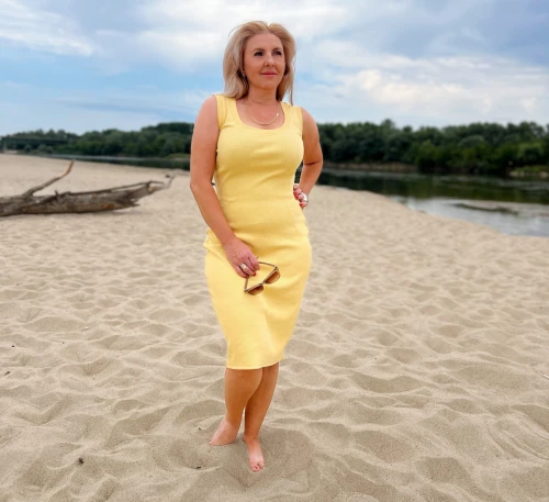 sukienka CLEO - żółty