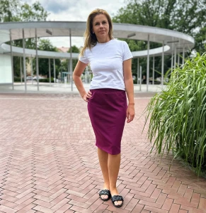 spódnica MADLEN - śliwka