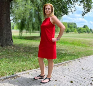 sukienka ELSA - czerwony