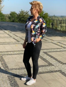 bluza CORNELIA - kolorowe kwiaty