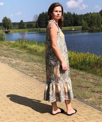 sukienka AMELIA - liście
