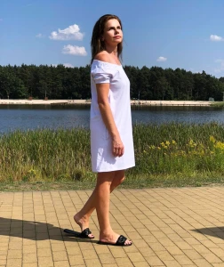 sukienka PAULA - biały