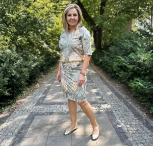 sukienka KAMA - liście